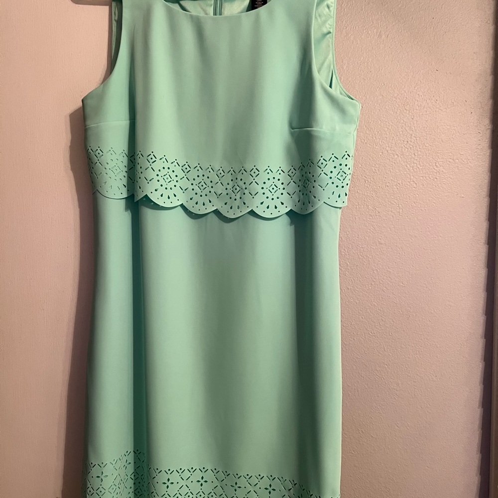 White House Black Market size 4 mint green dress.